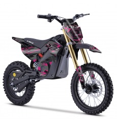 Dirt Bike électrique 1300W enfant LBQ E-BLAST ROSE