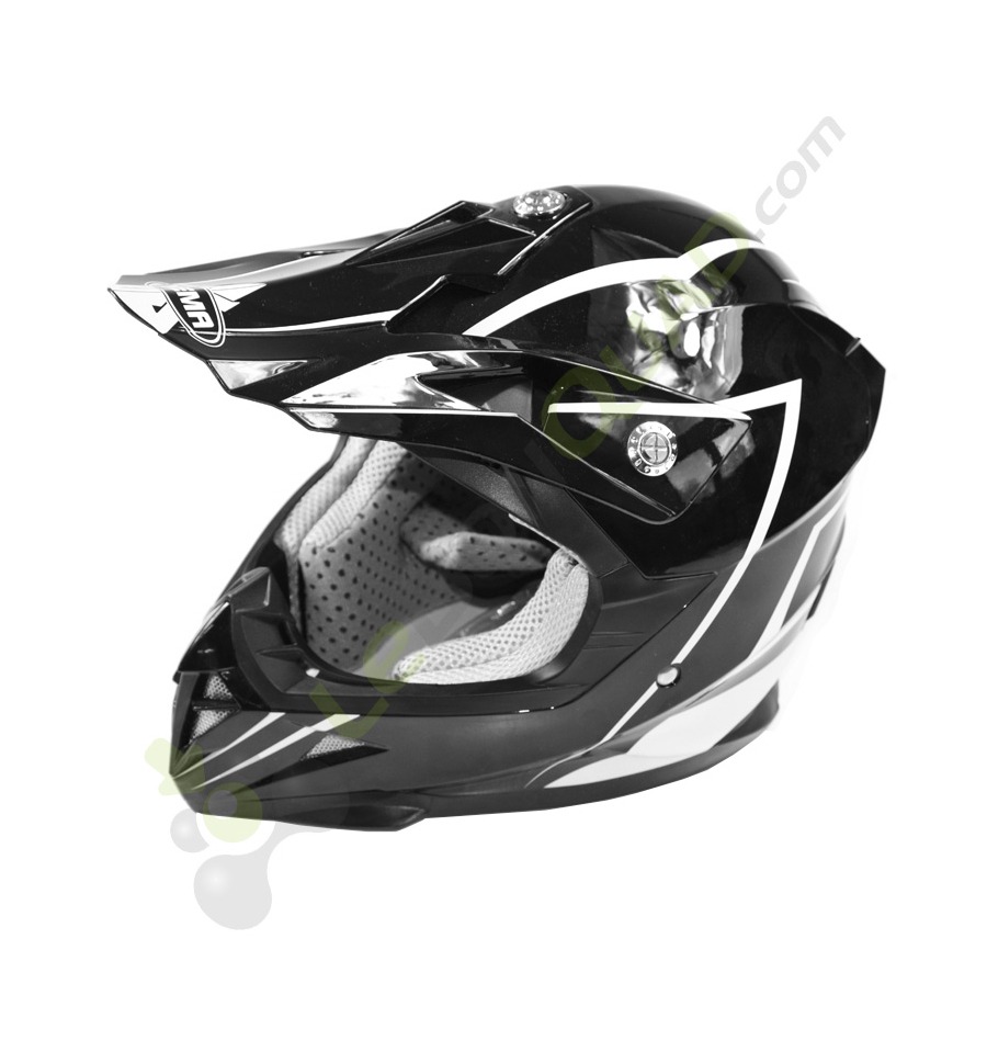 Casque enfant Noir, taille yl, de chez Yema pour quad et moto