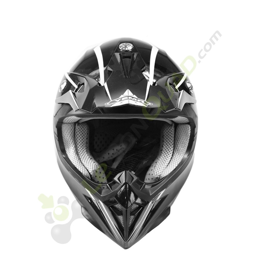 Casque enfant Noir, taille yl, de chez Yema pour quad et moto