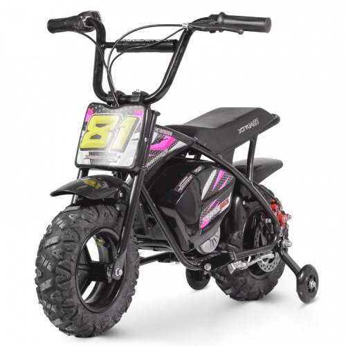 Moto enfant 4 ans électrique 250w, couleur rose