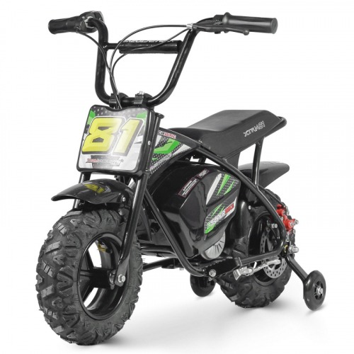 Moto électrique enfant 250w VERT E.SUPERBIKE