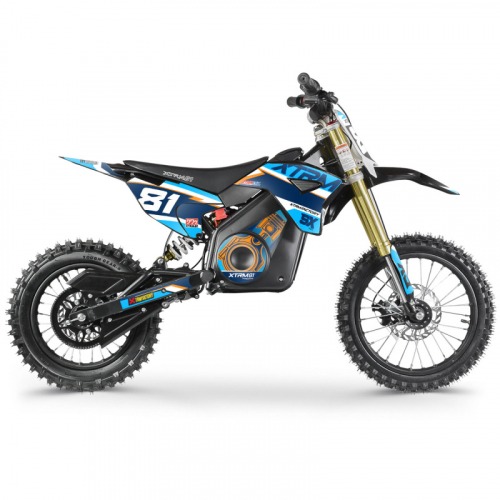 Moto cross électrique enfant 1300W BLEU SX