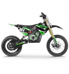 Moto cross électrique enfant 1300W VERT SX