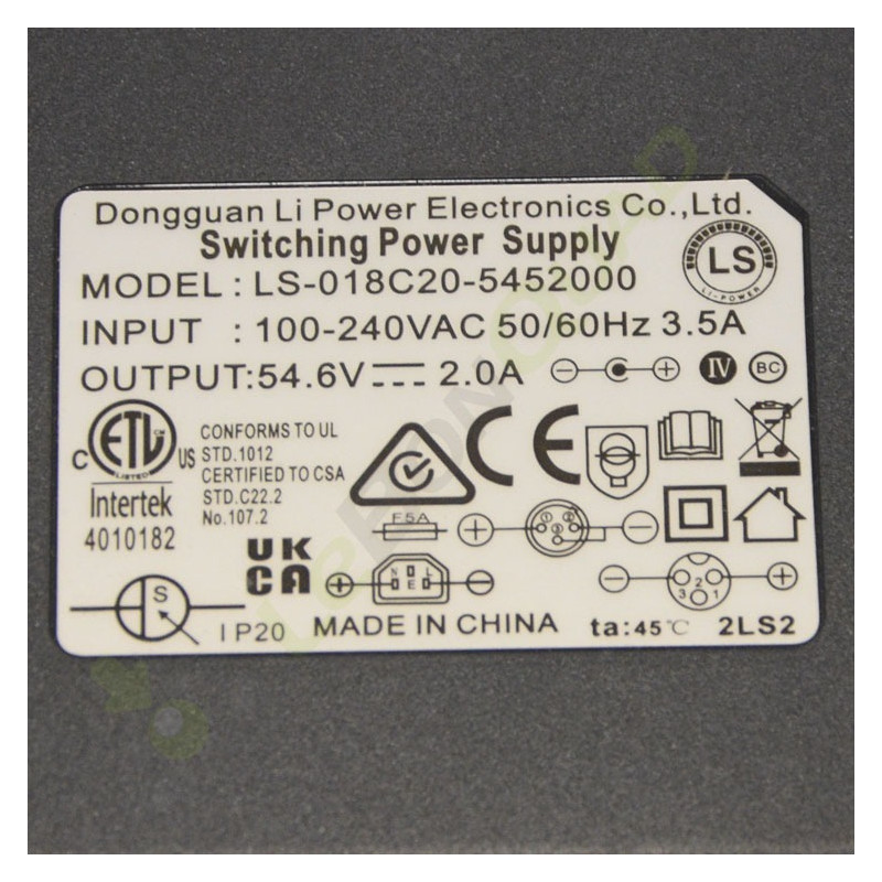 Chargeur batterie Lithium de pit bike électrique E-STORM 1300w