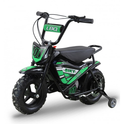 Moto électrique 250W enfant LBQ Biky VERT