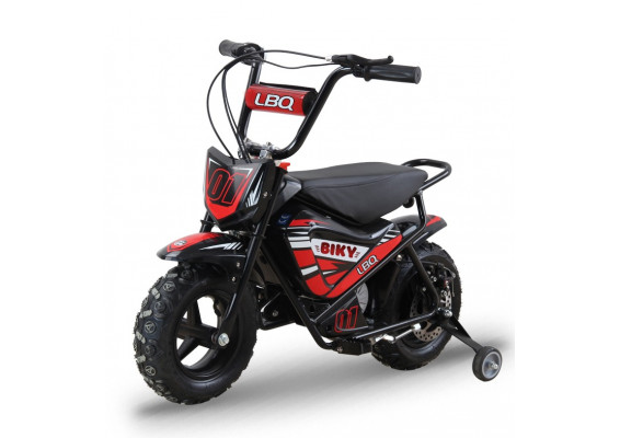Moto électrique 250W enfant LBQ Biky ROUGE