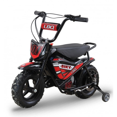 Moto électrique 250W enfant LBQ Biky ROUGE