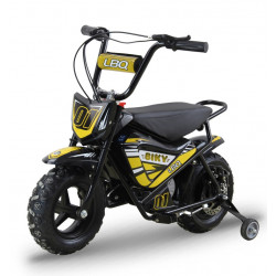 Moto électrique 250W enfant LBQ Biky JAUNE