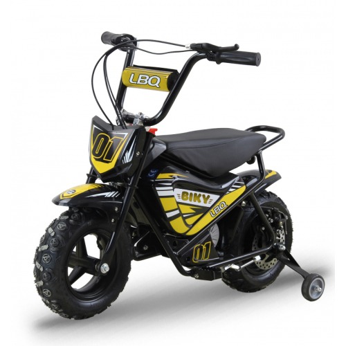 Moto électrique 250W enfant LBQ Biky JAUNE