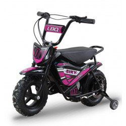 Moto électrique 250W enfant LBQ Biky ROSE