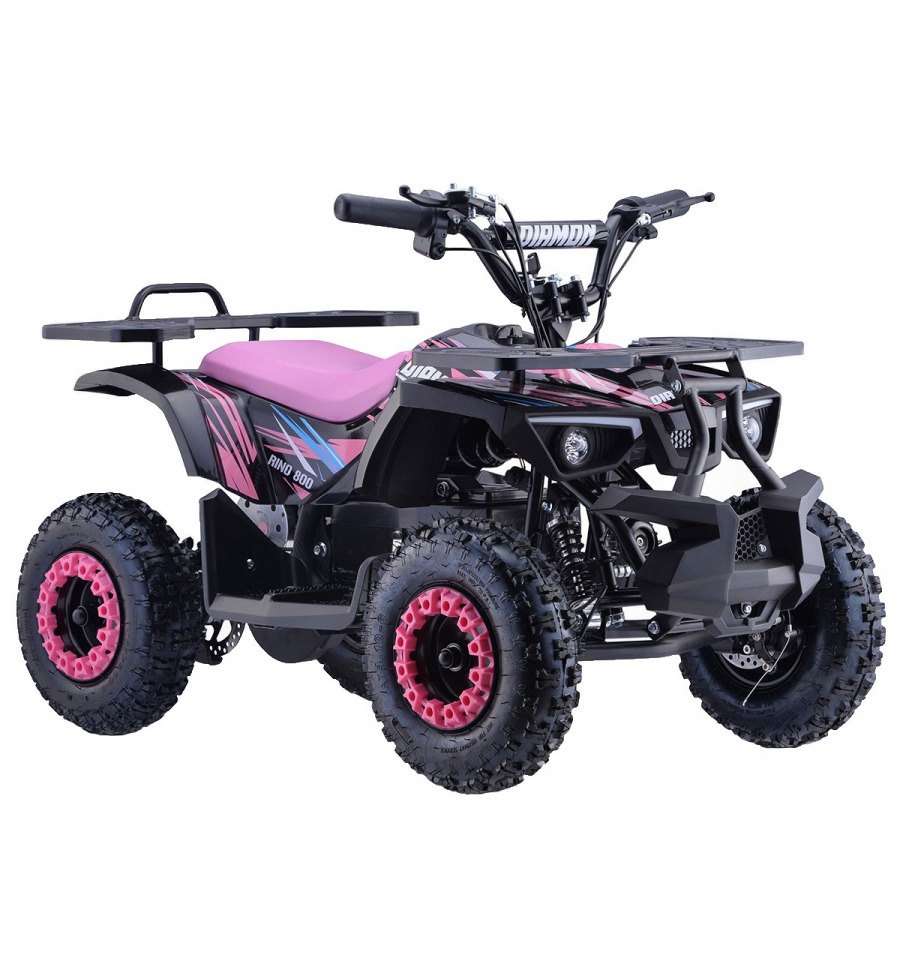 Mini quad enfant électrique Rose 800W Diamon Rino