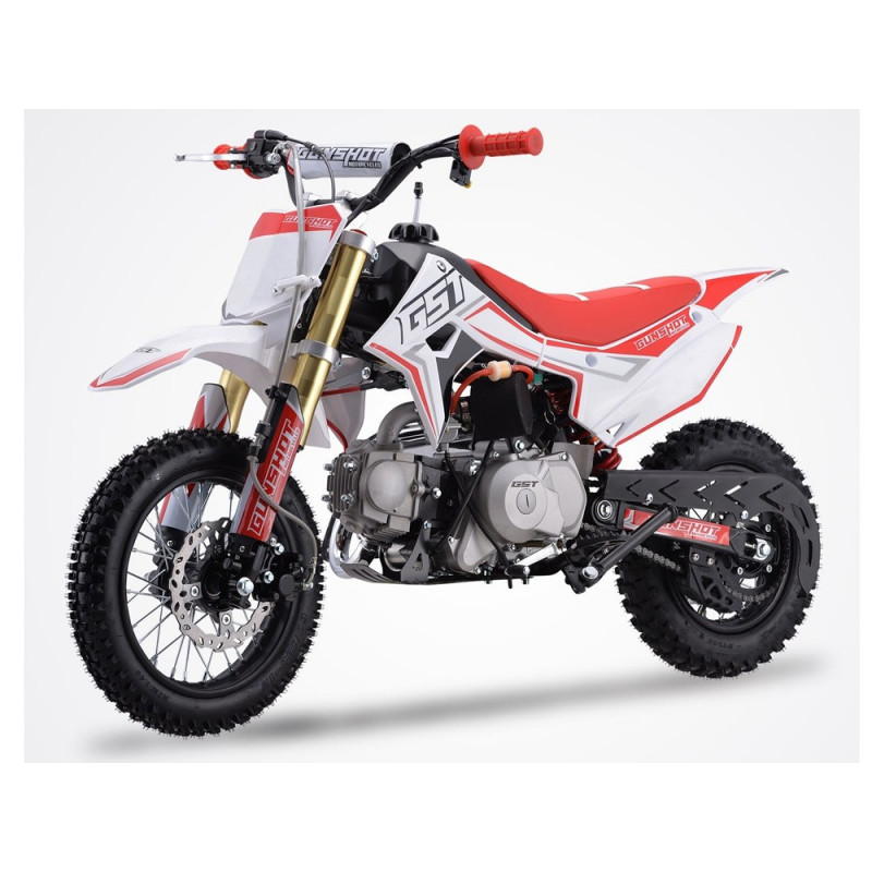 Pit Bike 110cc GUNSHOT - BLANC - édition 2024