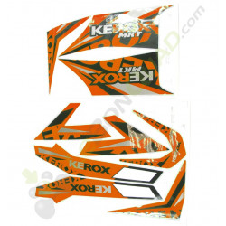 Kit décoration KEROX MKT ORANGE de quad enfant