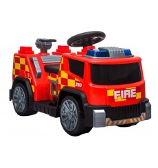 Camion électrique enfant Pompier 6v ROUGE Kingtoys