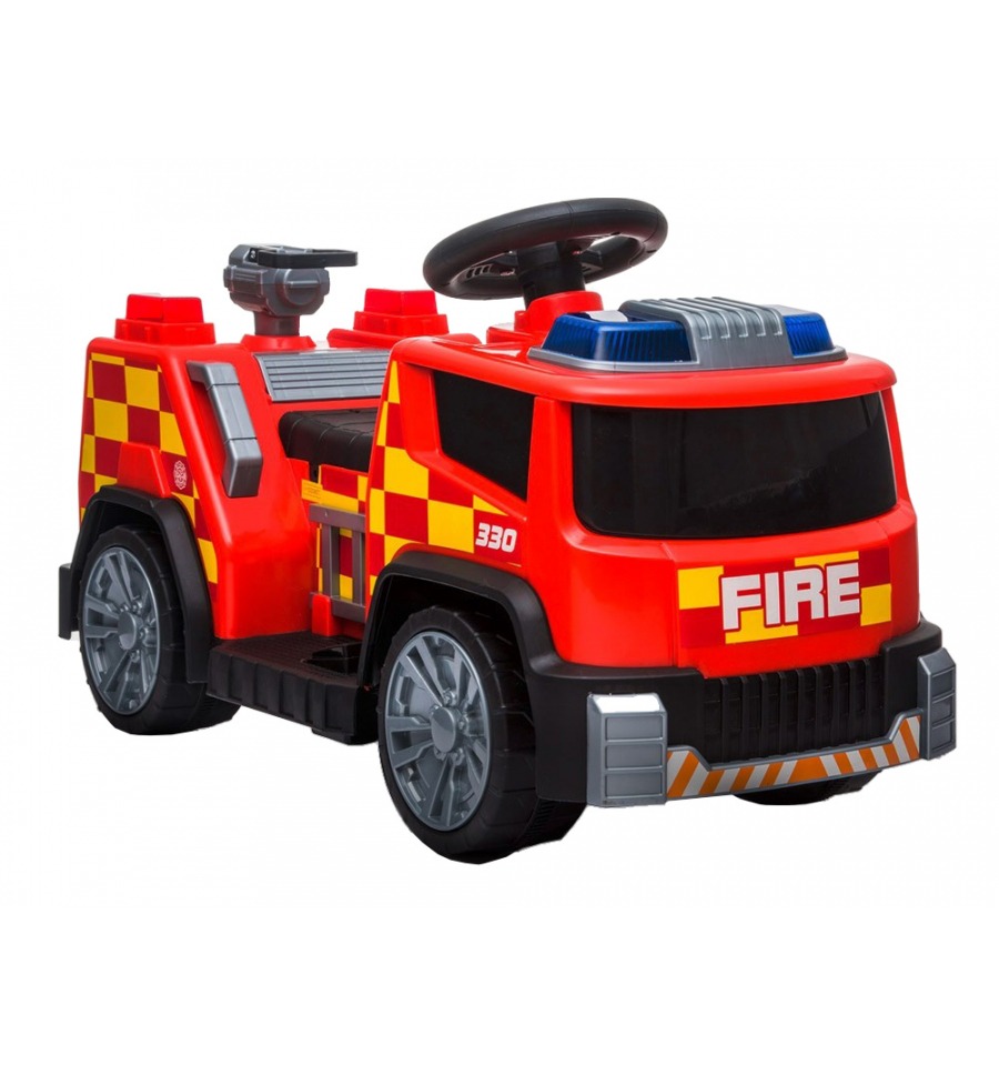 Très grand camion de pompier 12V par Kidsquad KSCFE