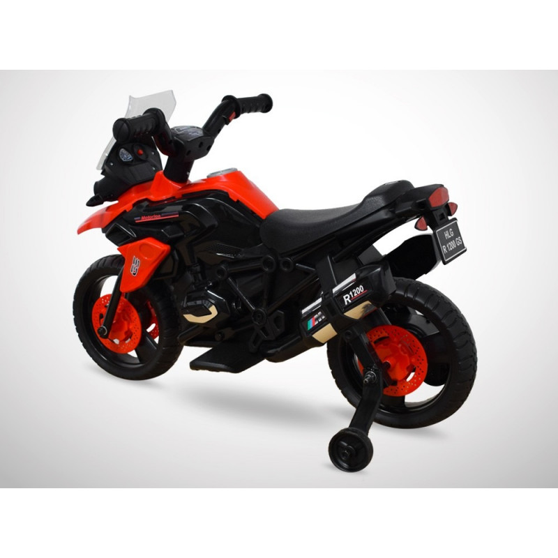 Moto électrique enfant 1000GS 18W KINGTOYS - Rouge