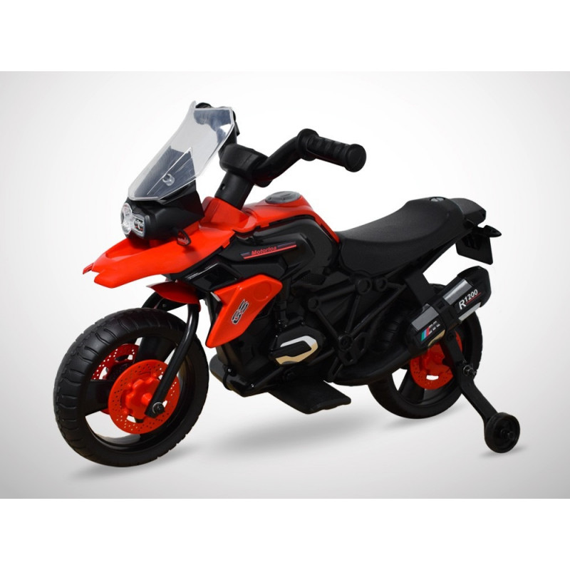Moto électrique enfant 1000GS 18W KINGTOYS - Rouge