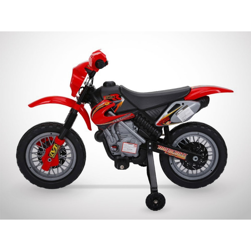 Moto électrique enfant COBRA Rouge 18W KINGTOYS