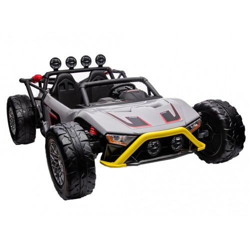 Buggy enfant électrique 2 places 12V / 240w GRIS SLIDER KINGTOYS