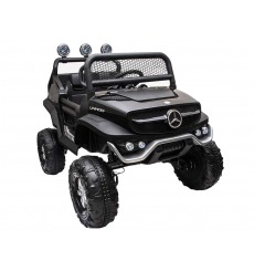 Buggy 4X4 électrique enfant 2 places 12V MERCEDES UNIMOG NOIR KINGTOYS