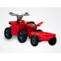 Quad électrique enfant 6V ROUGE à remorque BISON KINGTOYS Quad électrique enfant 6V ROUGE à remorque BISON KINGTOYS