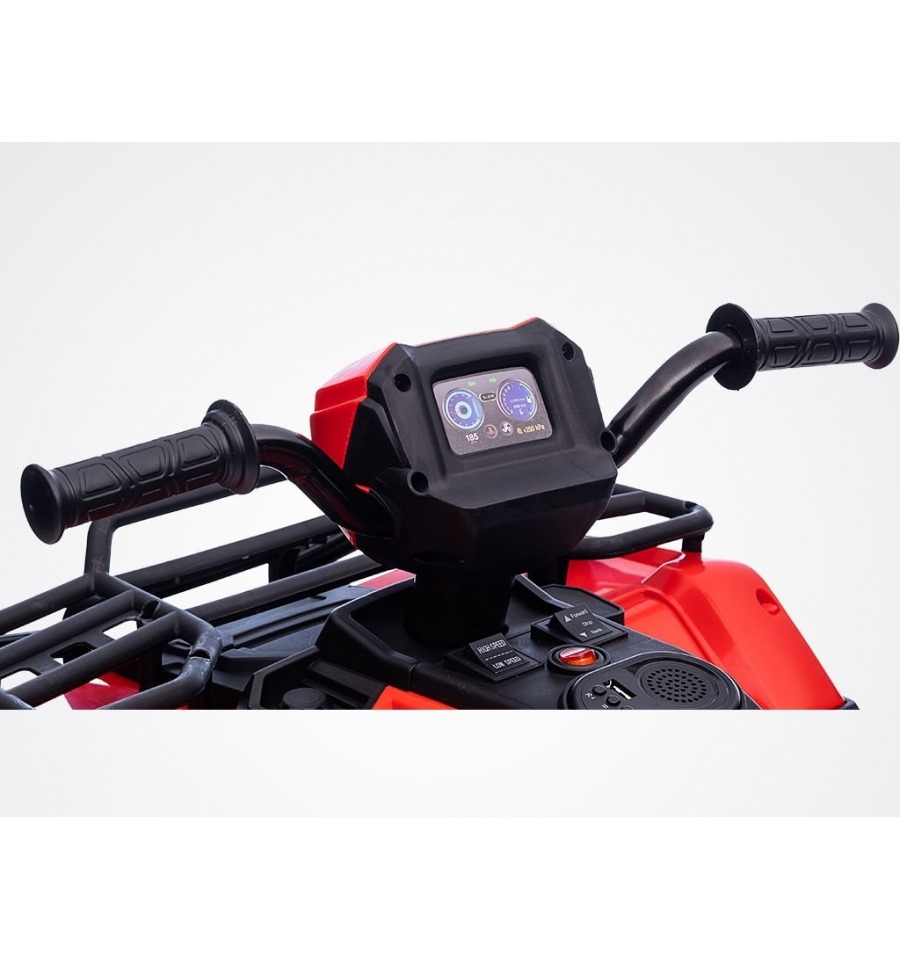 Quad enfant électrique 12v à 2 moteurs, rouge Kingtoys Rino