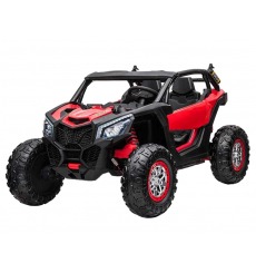 Buggy électrique enfant 12V 2 places TURBO-R ROUGE KINGTOYS