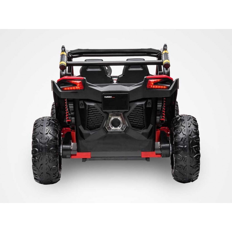 Buggy électrique enfant 12V 2 places TURBO-R ROUGE KINGTOYS