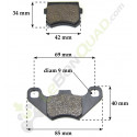 Plaquettes de frein 04110 de quad 110 et quad 125 Plaquettes de frein 04110 de quad 110 et quad 125