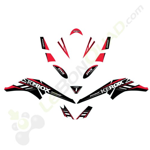 Kit décoration de Quad Speedbird ROUGE