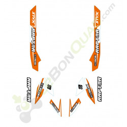 Kit décoration KEROX Raptor orange quad enfant