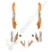 Kit décoration KEROX Raptor orange quad enfant