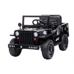 Voiture militaire enfant 12V 1 place électrique couleur noire