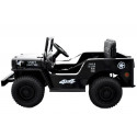4x4 électrique enfant 12V 1 place noir véhicule militaire