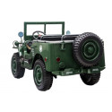 Véhicule électrique enfant 3 places 24V style militaire vert armé