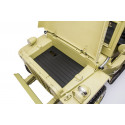 Véhicule militaire électrique enfant 3 places 24V couleur sable