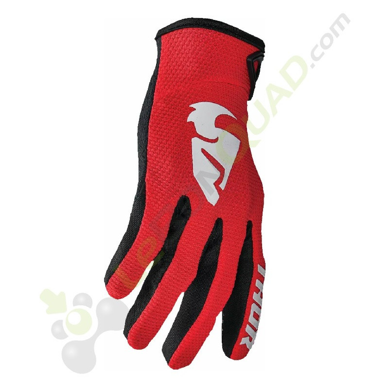 Gants enfant THOR Sector taille Y2XS ROUGE-BLANC-NOIR