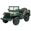 JEEP WILLYS 3 PLACES électrique enfant 24V VERT ARMÉE JEEP WILLYS 3 PLACES électrique enfant 24V VERT ARMÉE