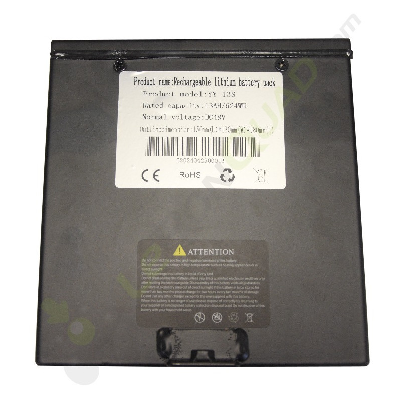Batterie LITHIUM 48V 13Ah modèle 2024