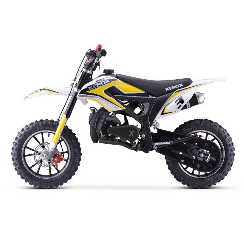 Pocket cross 50cc enfant KEROX Mico JAUNE