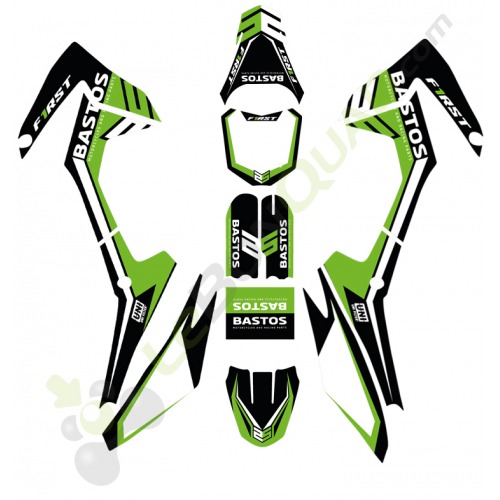 Kit décoration FIRST mini CRF 110 VERT Kit décoration FIRST mini CRF 110 VERT