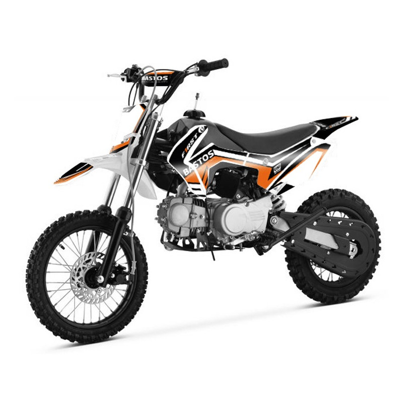 Pit Bike 125cc BASTOS BS FIRST ORANGE - édition 2025
