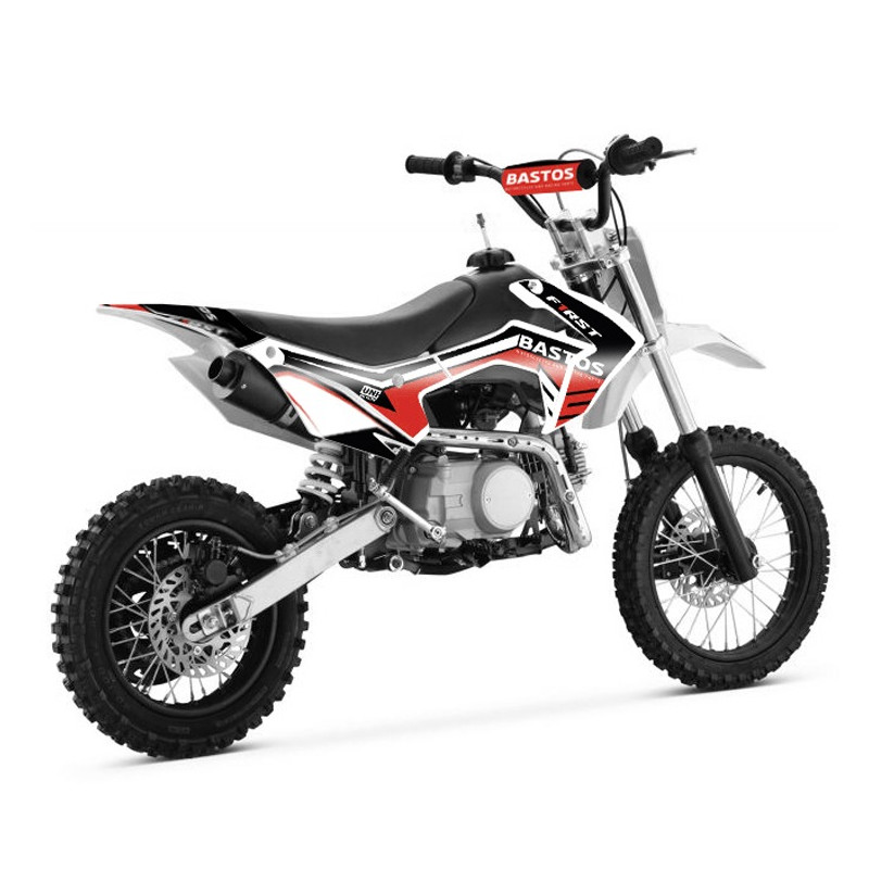 Pit Bike 125cc BASTOS BS FIRST ROUGE - édition 2025