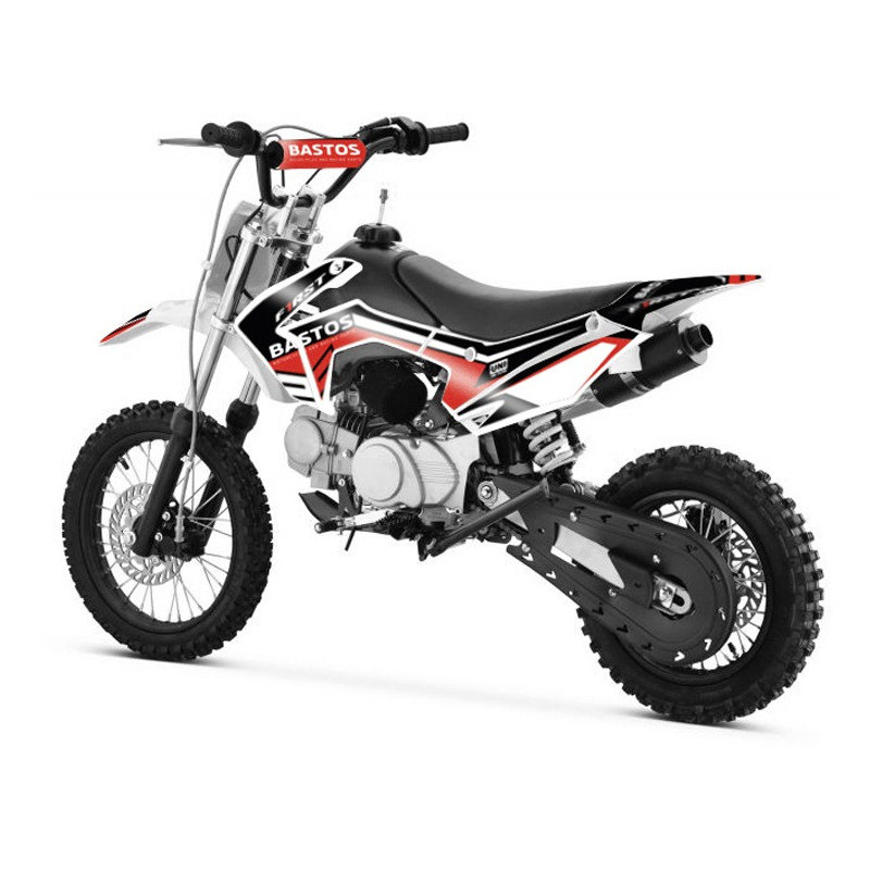Pit Bike 125cc BASTOS BS FIRST ROUGE - édition 2025