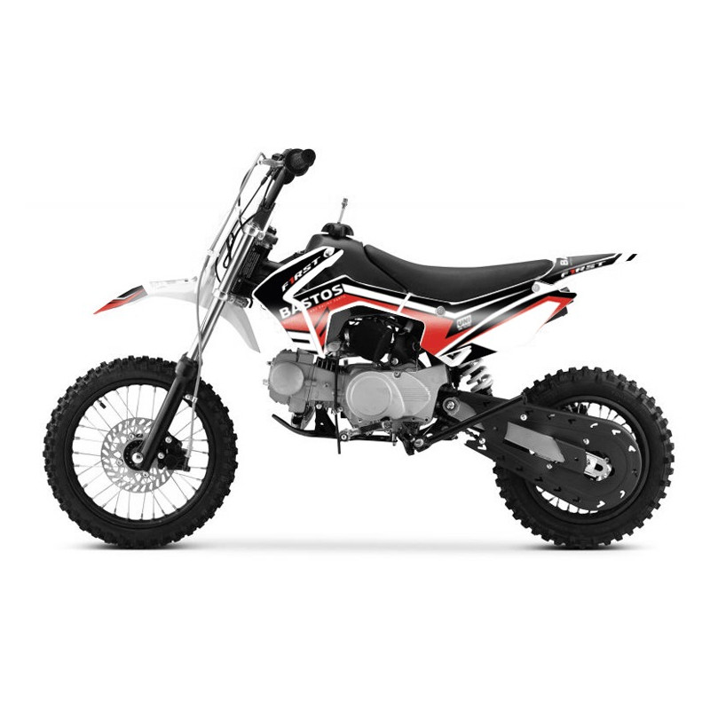 Pit Bike 125cc BASTOS BS FIRST ROUGE - édition 2025
