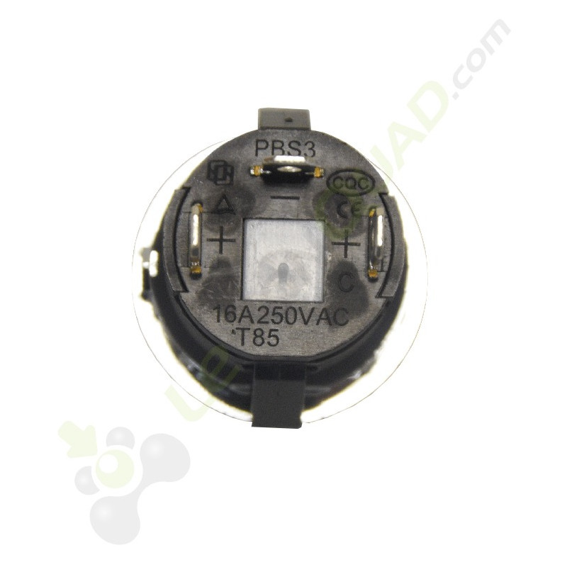 Contacteur on/off chromé 3 broches