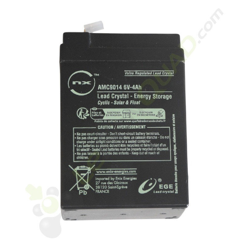 Batterie 6V-4,5Ah pour voiture électrique enfant