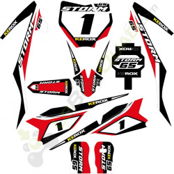 Kit décoration de moto pour enfant KEROX STORM 65 Rouge