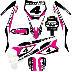 Kit décoration de moto pour enfant KEROX STORM 65 Rose