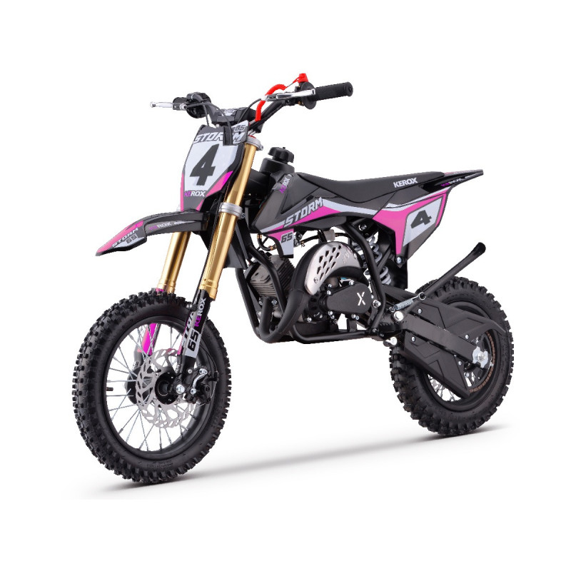 Moto enfant 65cc KEROX STORM ROSE